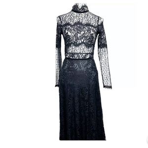 NEW Oh My Love London Black Lace Dress Size XS